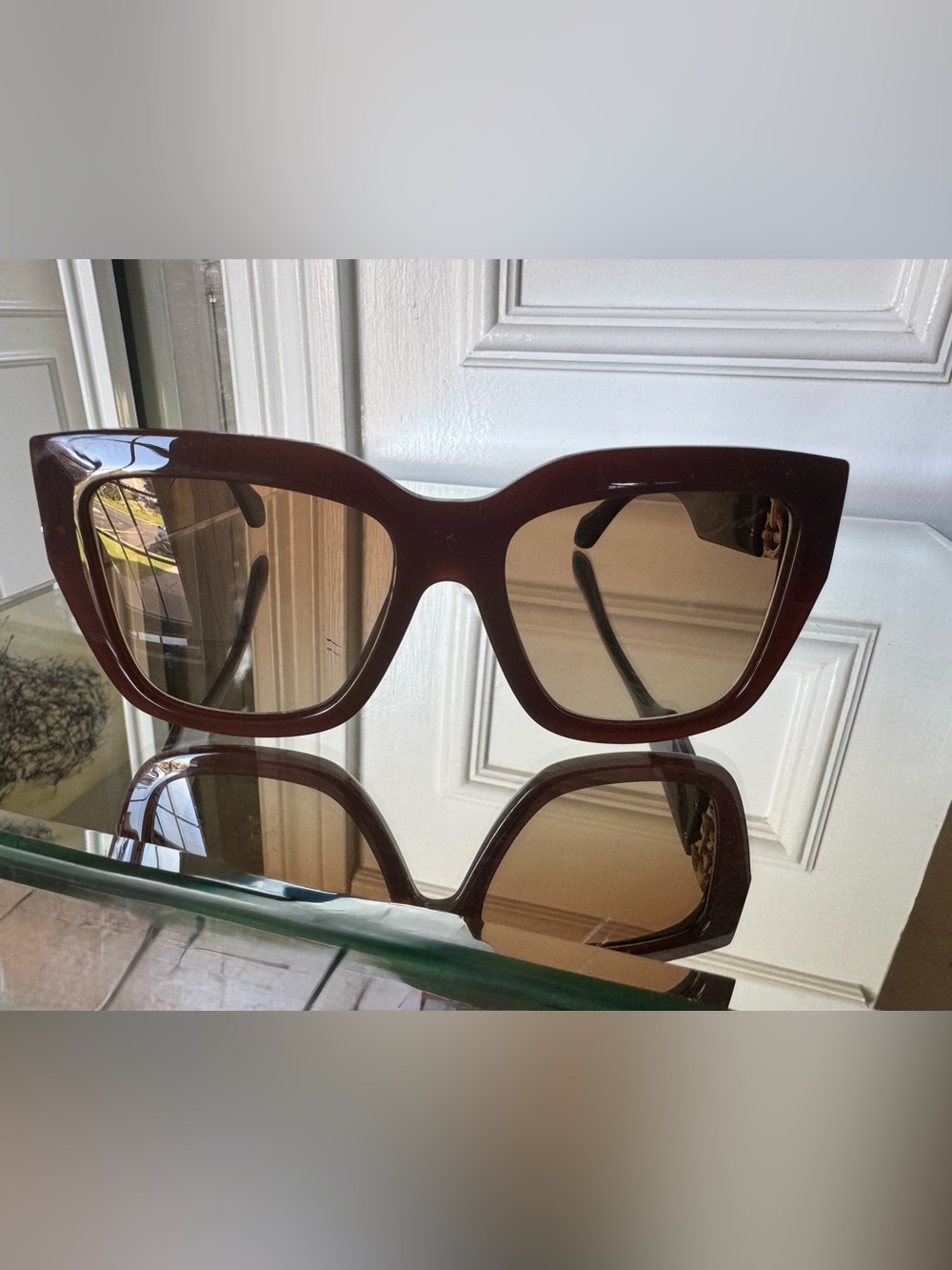 Women's Oversized Square Sunglasses - Brown